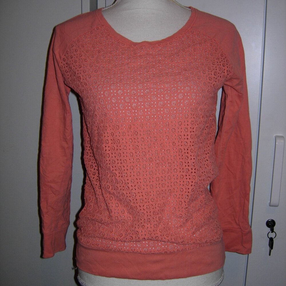 Fame Forever Pink Crochet Front Top S